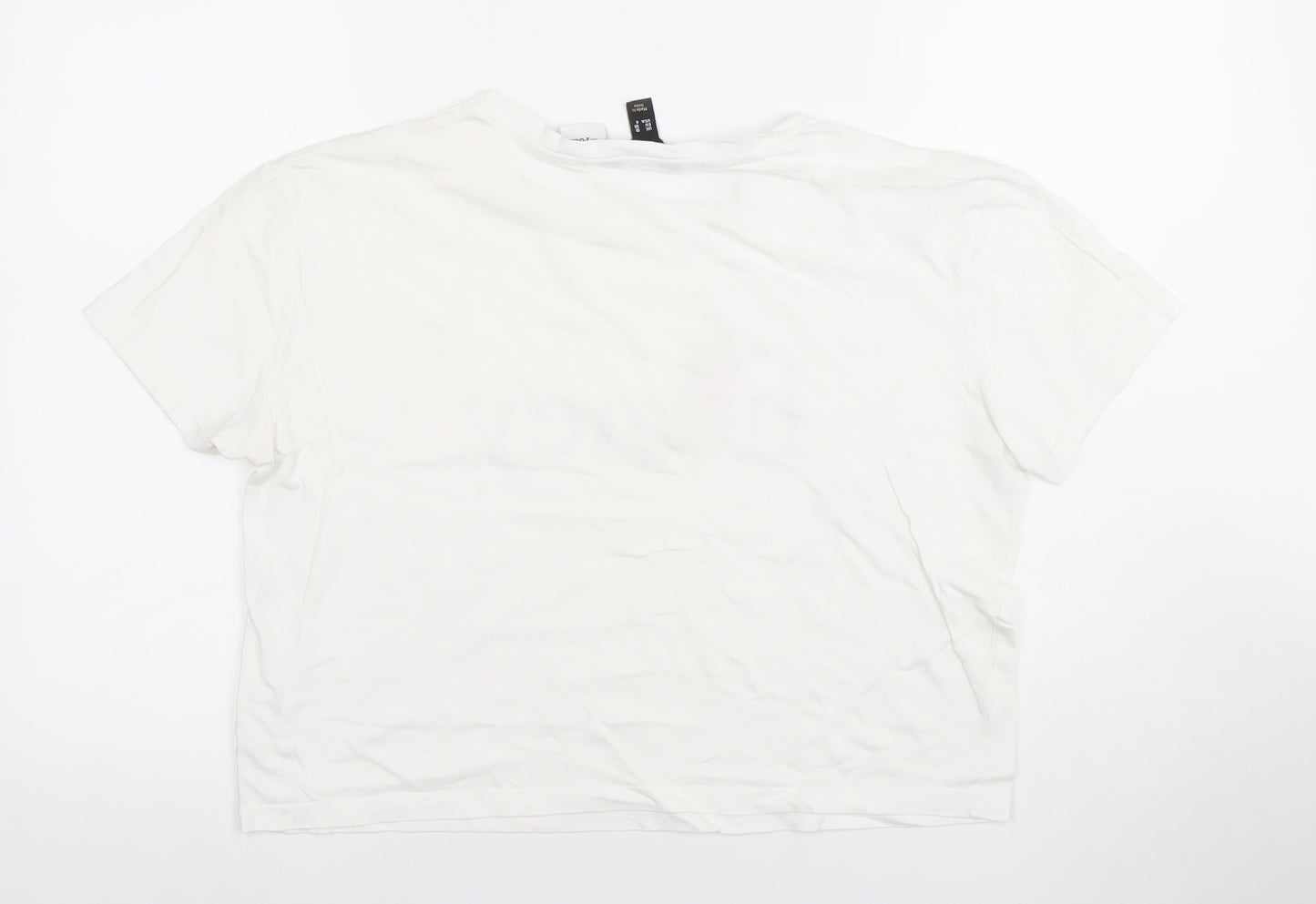 New Look Women’s White Disney Honey Crop T-Shirt Size 10
