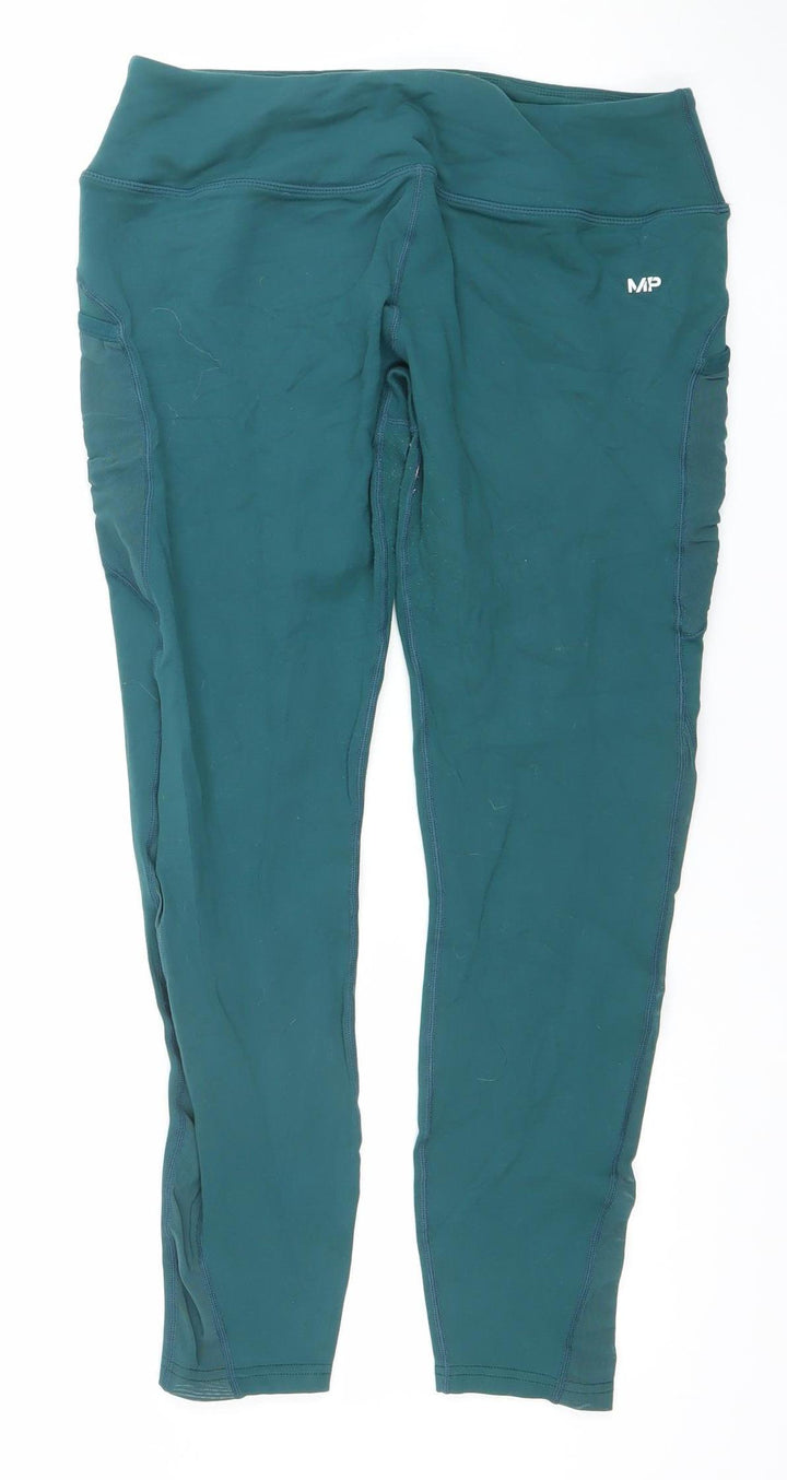 MP Women's Green XL Stretch Leggings Activewear Trousers