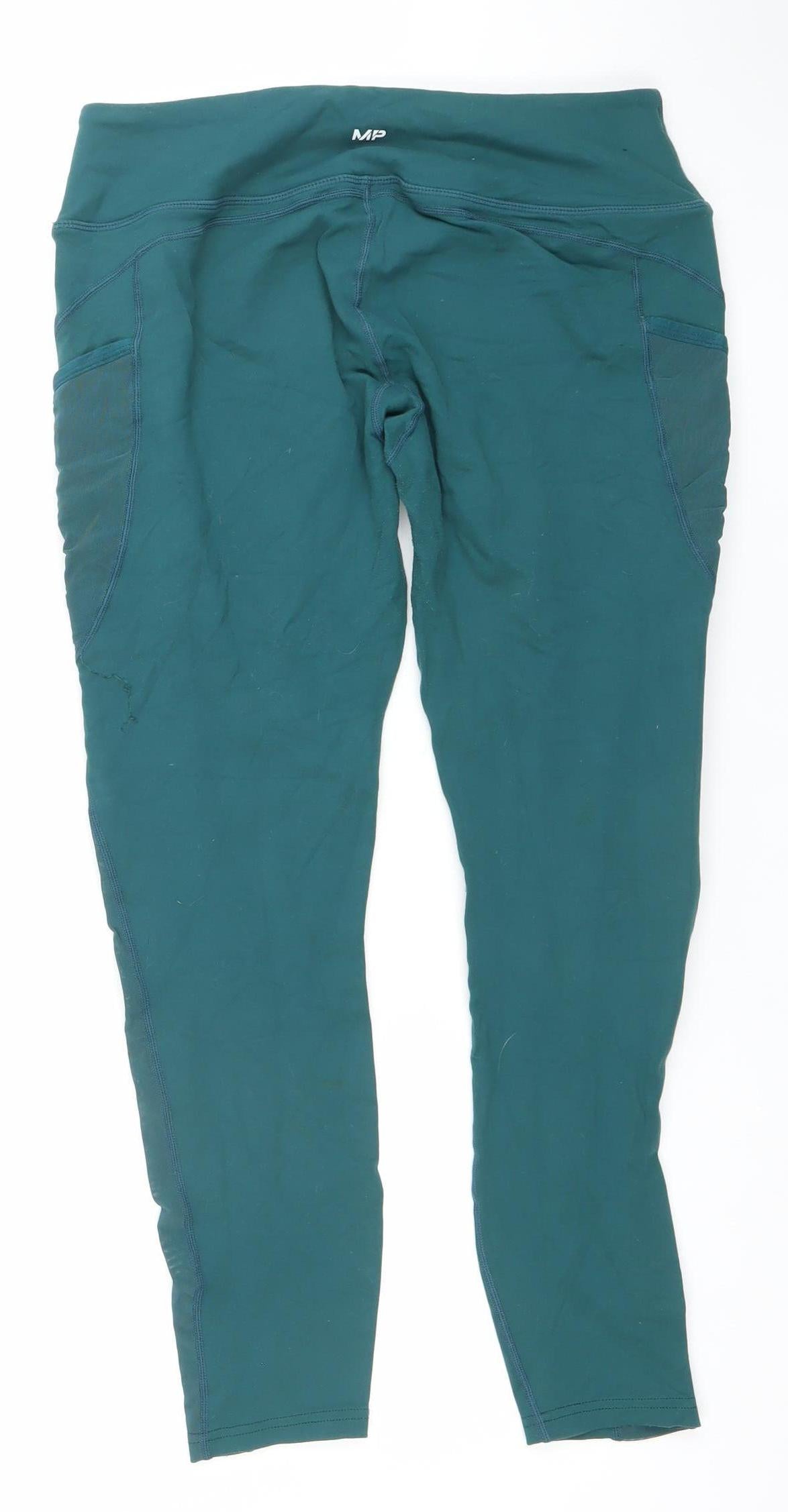 MP Women's Green XL Stretch Leggings Activewear Trousers