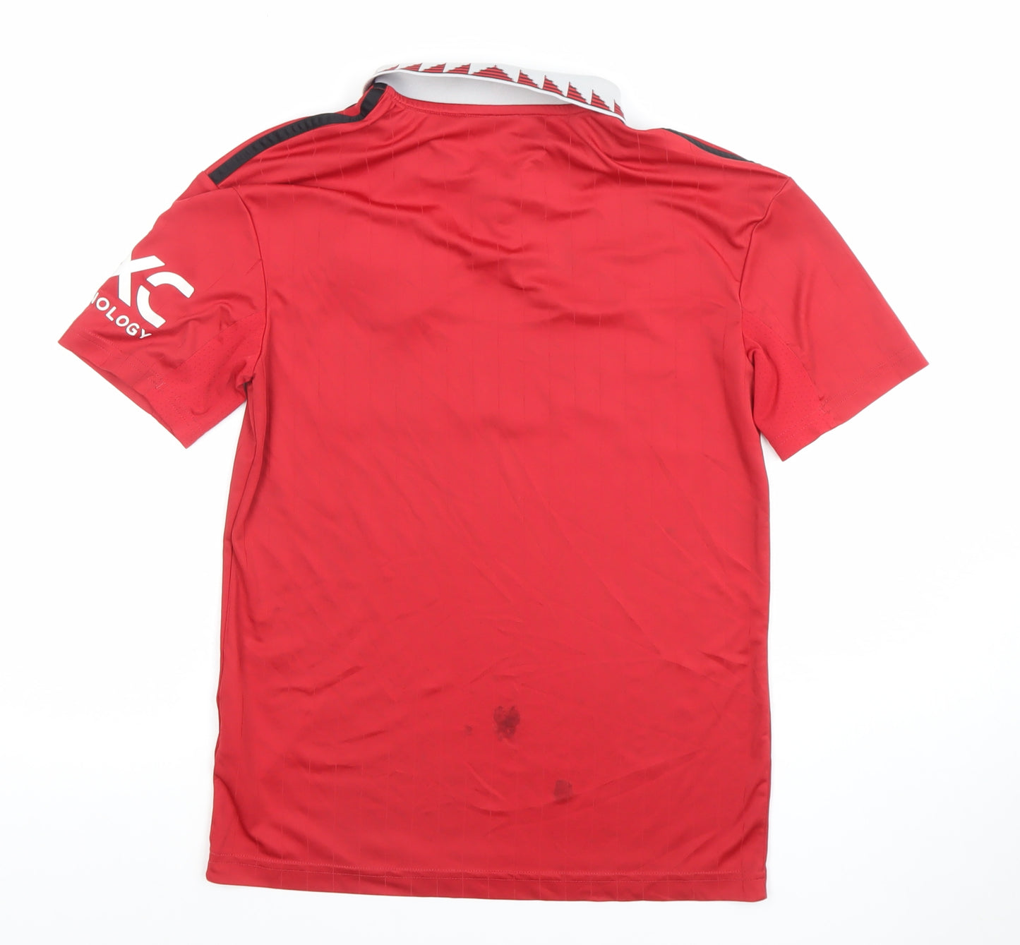 Adidas Boys Red Manchester United Football Jersey Top 13-14 Years