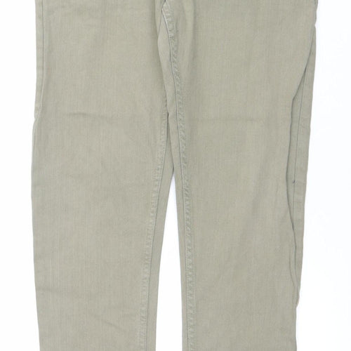 Denim Co. Womens Green Slim Fit Mid Rise Skinny Jeans Size 10