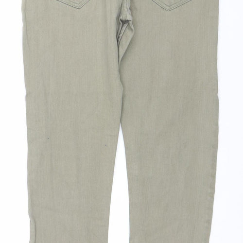 Denim Co. Womens Green Slim Fit Mid Rise Skinny Jeans Size 10