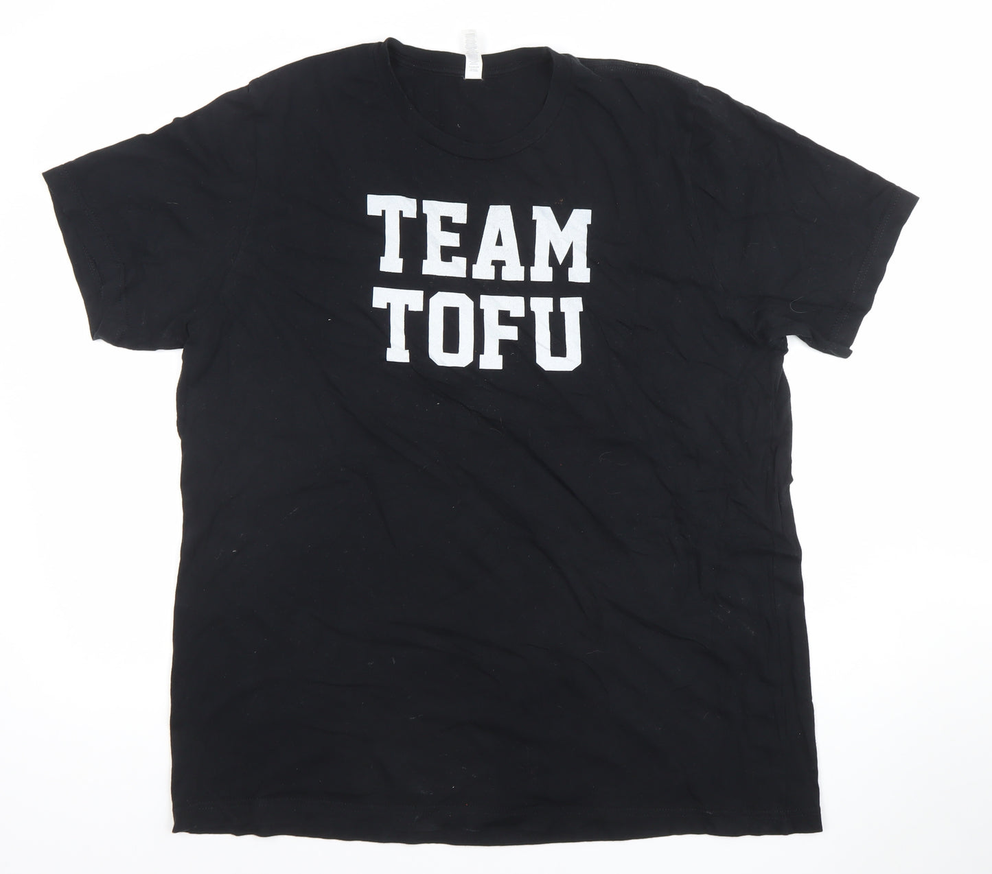 Bella + Canvas Men's Black XL Team Tofu Graphic Cotton T-Shirt