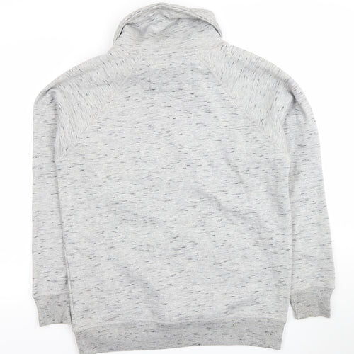 Pull & Bear Women's Grey Cowl Neck Pullover Hoodie Size S
