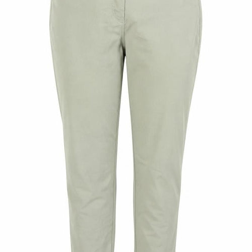 H&M Women’s Khaki Green Trousers Size 16 Cotton Blend Casual Straight Leg