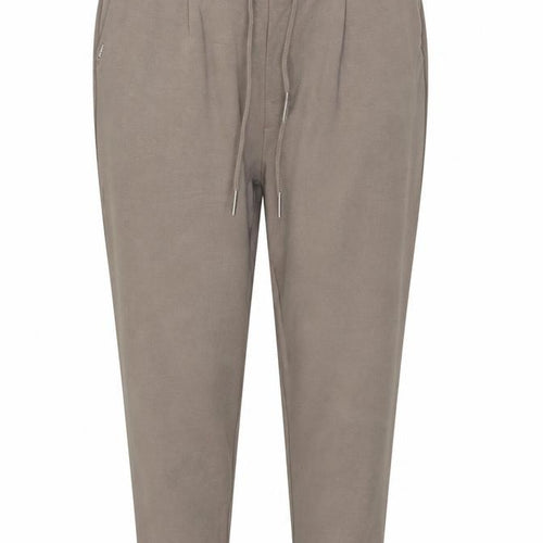 ONLY Women's Brown Jogger Trousers M Elastic Waist Casual