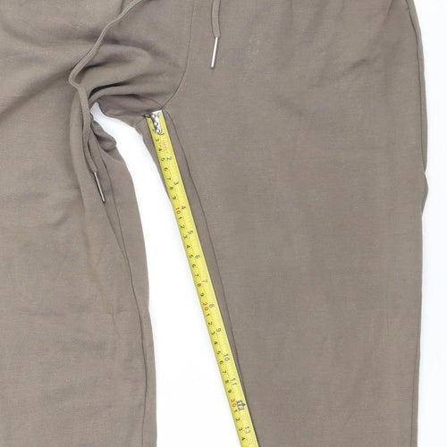 ONLY Women's Brown Jogger Trousers M Elastic Waist Casual