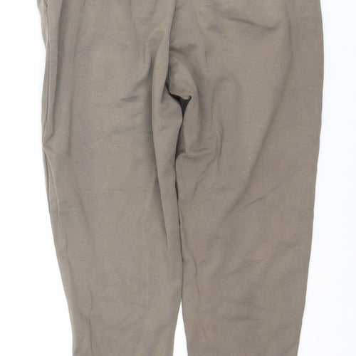 ONLY Women's Brown Jogger Trousers M Elastic Waist Casual