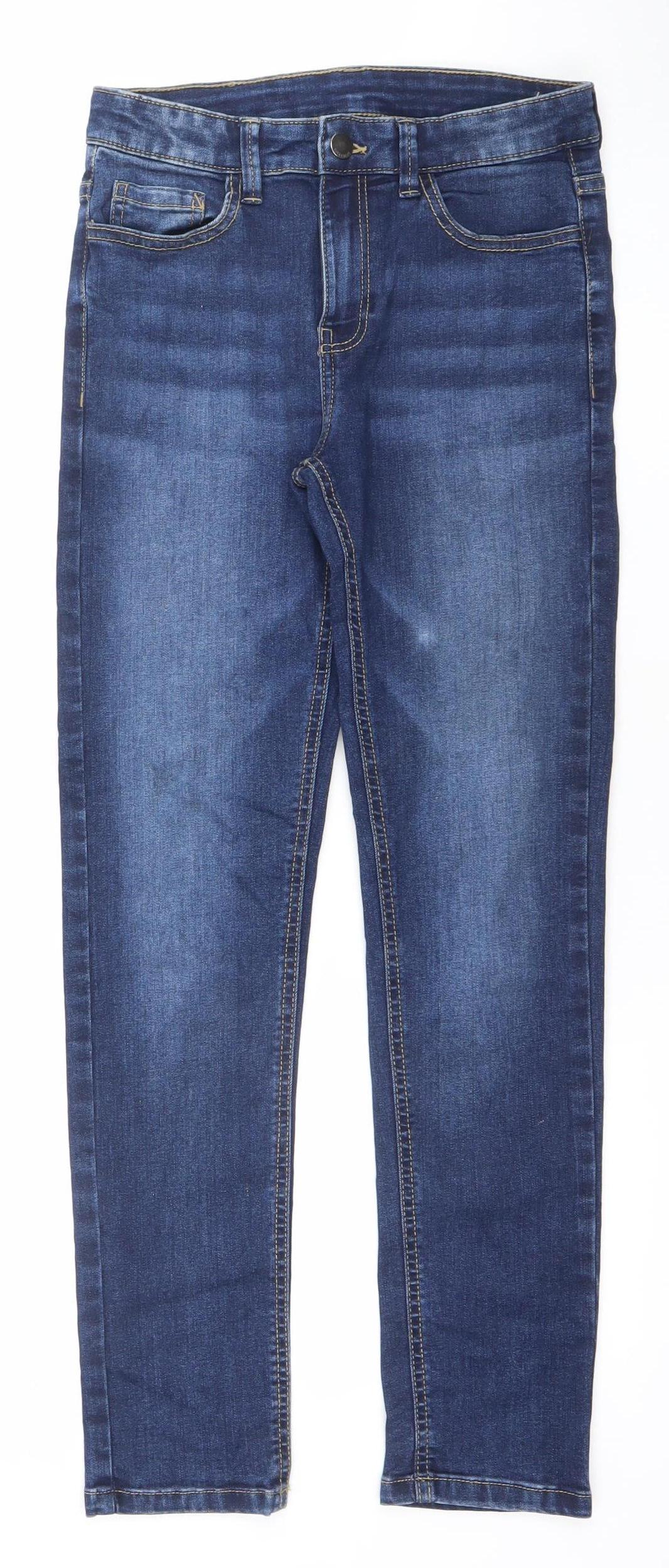 Nukutavake Boys Blue Slim Straight Denim Jeans 12 Years