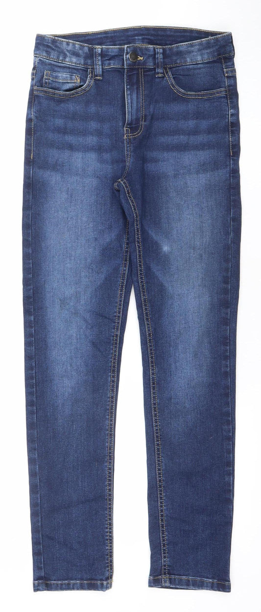 Nukutavake Boys Blue Slim Straight Denim Jeans 12 Years