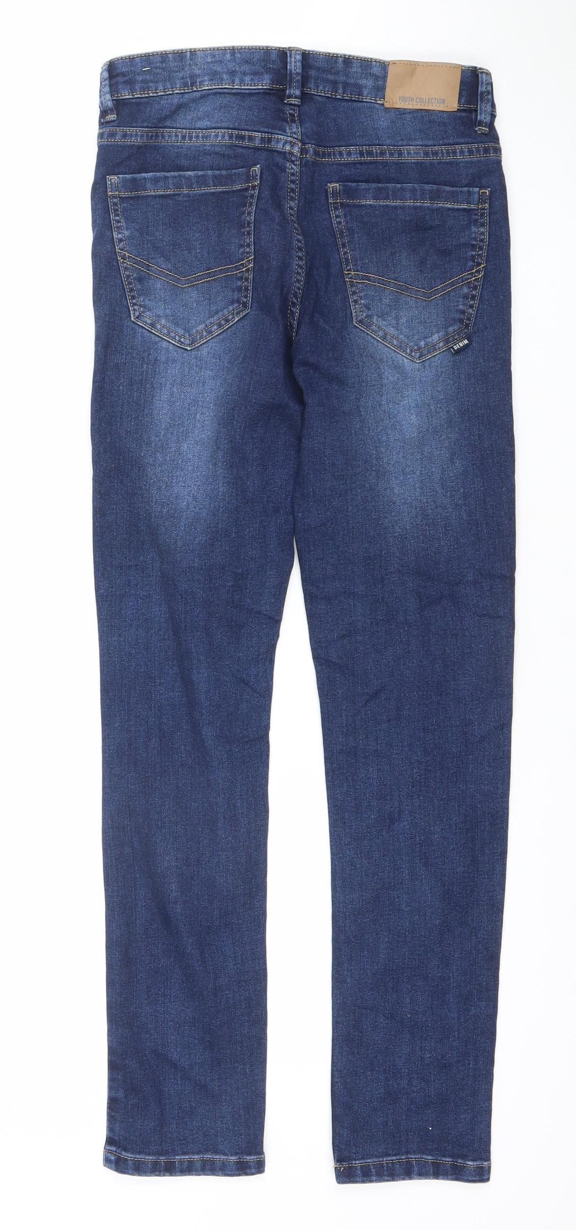 Nukutavake Boys Blue Slim Straight Denim Jeans 12 Years