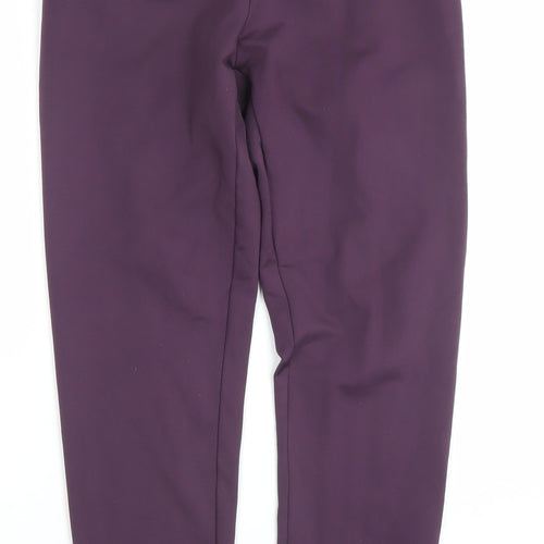 Zobha Womens Purple L Yoga Leggings Stretch Activewear Pants