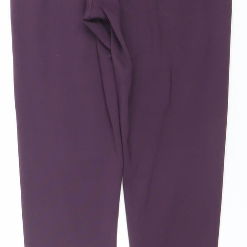 Zobha Womens Purple L Yoga Leggings Stretch Activewear Pants
