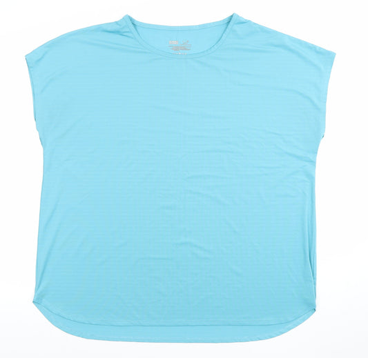 Dunnes Stores Women Turquoise L Casual T-Shirt Top