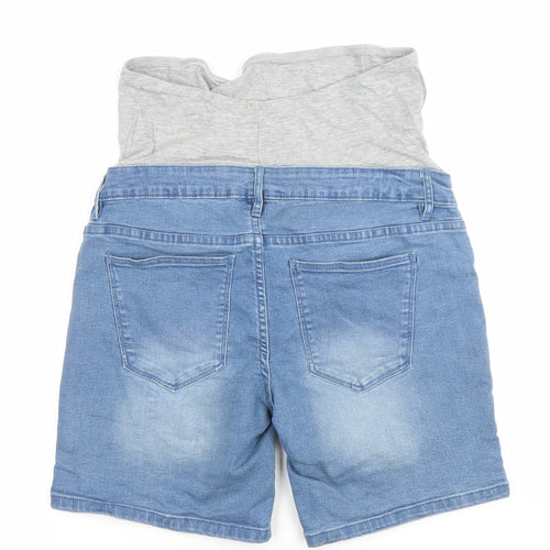 Esmara Women's Blue Maternity Denim Shorts Size 12 Stretch Comfort