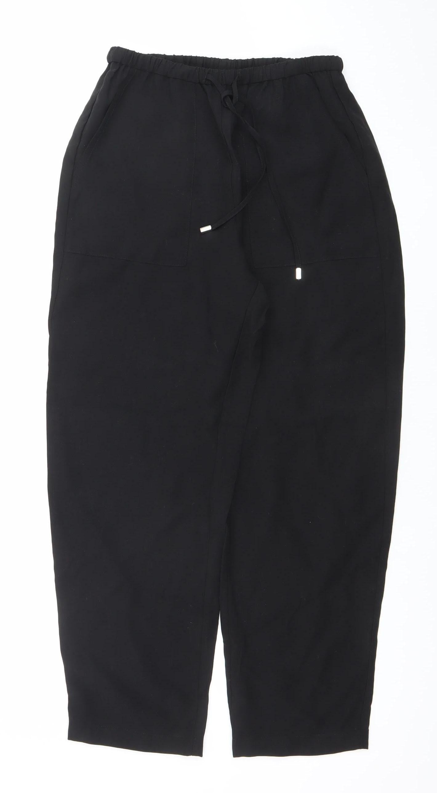 Marks and Spencer Women’s Black Jogger Trousers Size 8 Regular Fit