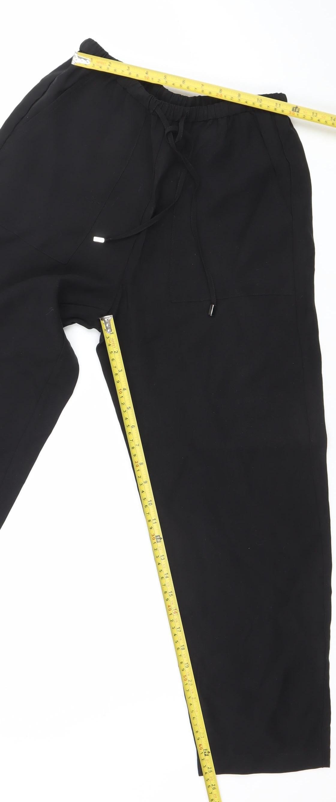 Marks and Spencer Women’s Black Jogger Trousers Size 8 Regular Fit
