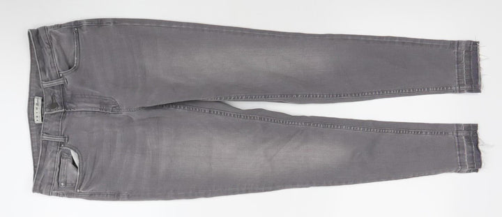 Denim Co. Women's Grey Skinny Jeans Size 8 Slim Fit Stretch Denim