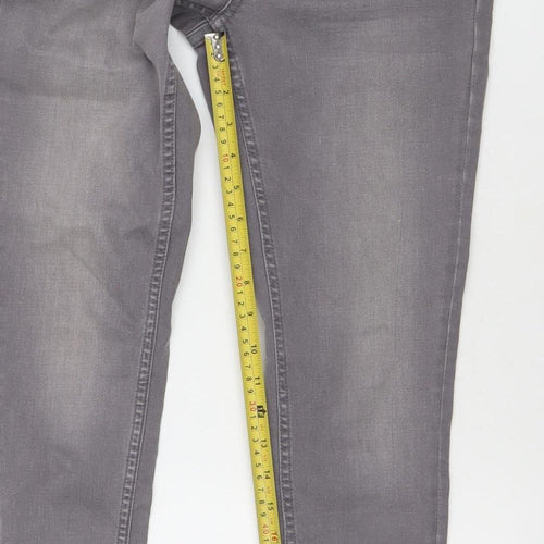 Denim Co. Women's Grey Skinny Jeans Size 8 Slim Fit Stretch Denim