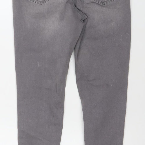 Denim Co. Women's Grey Skinny Jeans Size 8 Slim Fit Stretch Denim