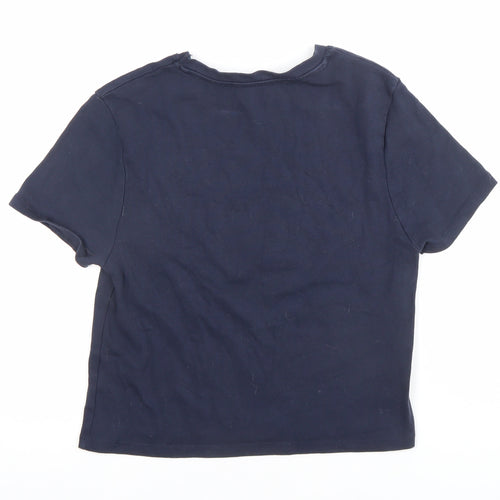 Primark Women's Blue Lucky Duck Graphic Cotton T-Shirt Size L