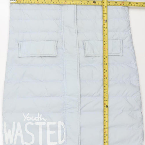 Semir Women Blue XS Long Puffer Coat Youth Street Style
