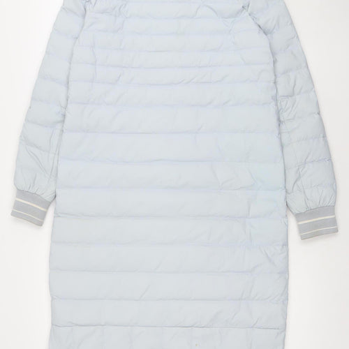 Semir Women Blue XS Long Puffer Coat Youth Street Style