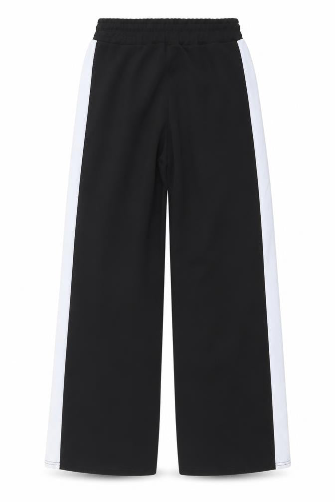 Misspap Women's Black Jogger Trousers Size 8 Elastic Waist Polyester Blend