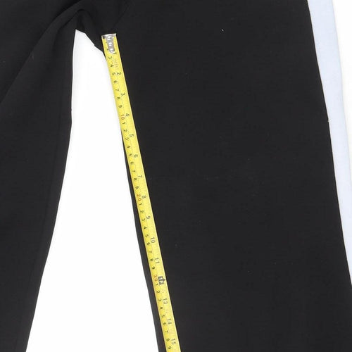 Misspap Women's Black Jogger Trousers Size 8 Elastic Waist Polyester Blend