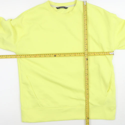 Dunnes Women Yellow Crew Neck Pullover Sweatshirt Size S