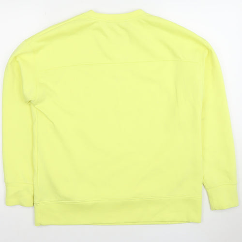 Dunnes Women Yellow Crew Neck Pullover Sweatshirt Size S