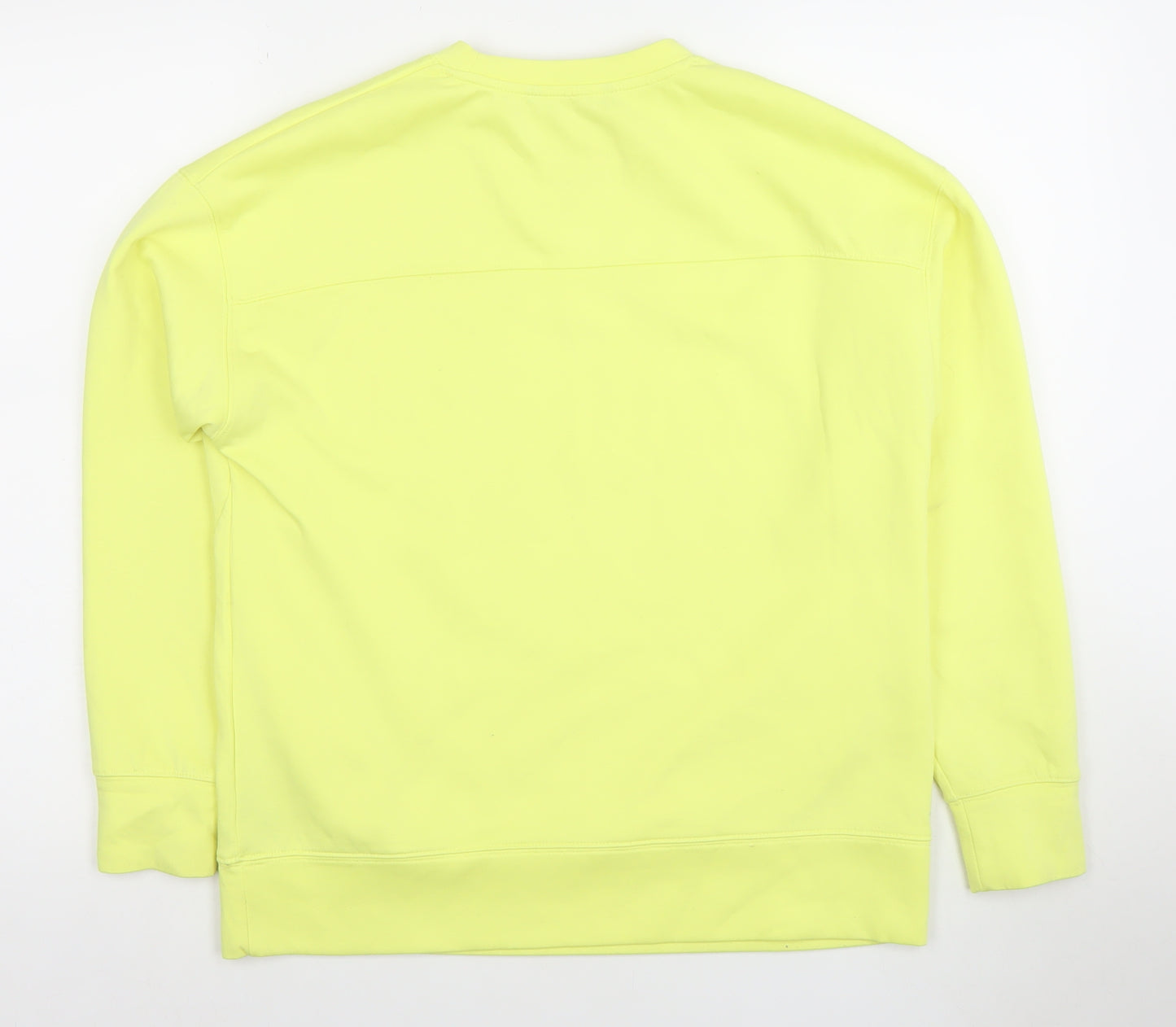 Dunnes Women Yellow Crew Neck Pullover Sweatshirt Size S