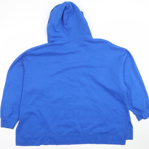 Dunnes Women’s Blue Pullover Hoodie XL Cotton Blend Casual