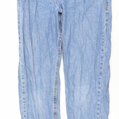 F&F Girls Blue Paperbag High Waist Relaxed Denim Jeans 12 Years