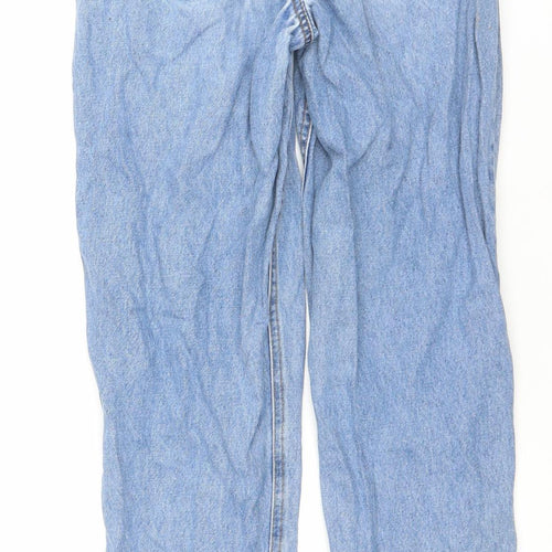 F&F Girls Blue Paperbag High Waist Relaxed Denim Jeans 12 Years