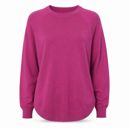 Gallery Women's Pink Crew Neck Long Sleeve Knit Jumper Size S