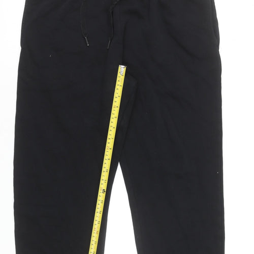 Marks and Spencer Men's Black Joggers Medium Regular Fit