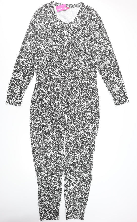 ProClimate Women's Black Floral Jersey One Piece Pyjama 18-20