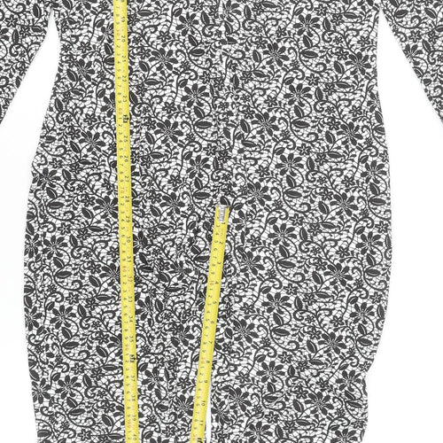 ProClimate Women's Black Floral Jersey One Piece Pyjama 18-20