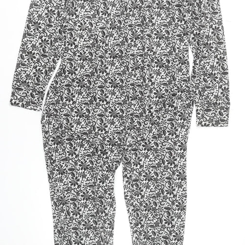 ProClimate Women's Black Floral Jersey One Piece Pyjama 18-20