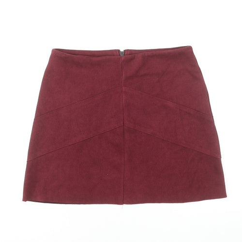 Vero Moda Women's Red Short Stretch Pencil Skirt M