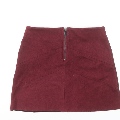 Vero Moda Women's Red Short Stretch Pencil Skirt M