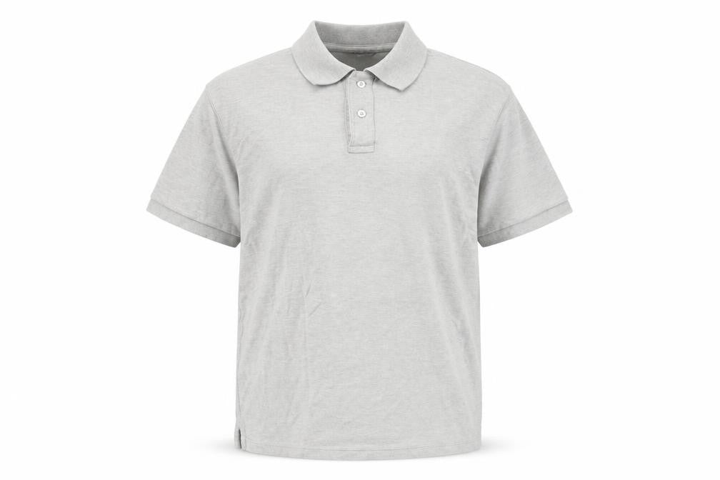 Marks and Spencer Men's Grey Cotton Polo Shirt Size M Regular Fit