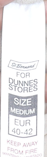 St. Bernard for Dunnes Stores Women's Beige Cropped Linen Trousers M
