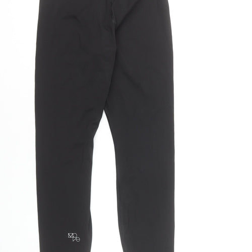 H&M Move Women’s Black Ankle Leggings Size 10 Stretch Slim Fit Activewear