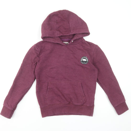 SoulCal & Co Boys Burgundy Pullover Hoodie 9-10 Years Cotton Blend