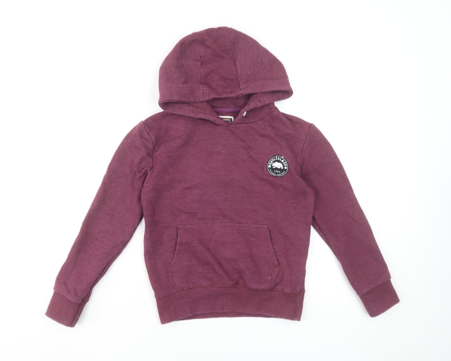 SoulCal & Co Boys Burgundy Pullover Hoodie 9-10 Years Cotton Blend