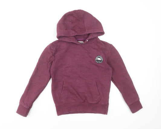 SoulCal & Co Boys Burgundy Pullover Hoodie 9-10 Years Cotton Blend