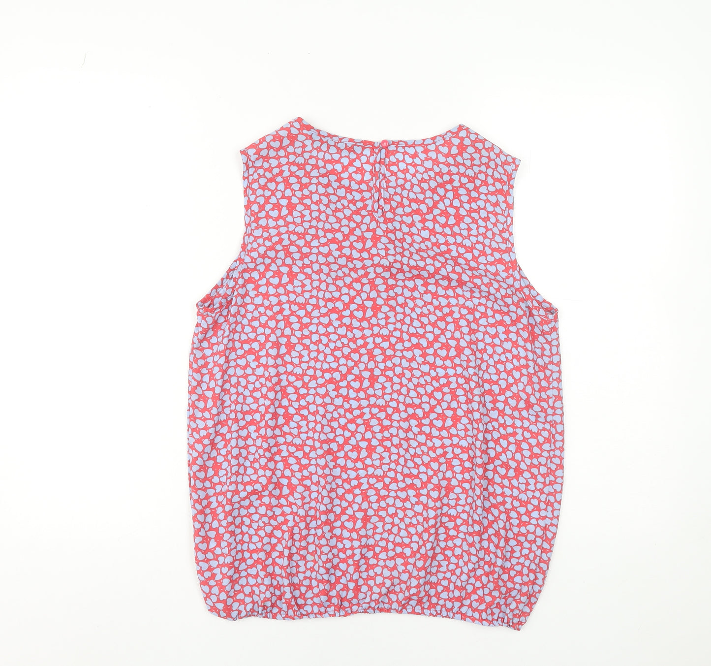 Dunnes Stores Women's Pink Floral Sleeveless Blouse Size 10