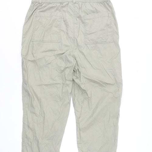 Dunnes Stores Women’s Beige Cotton Capri Trousers Size 14